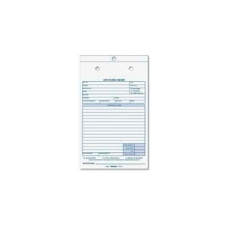 REDIFORM OFFICE PRODUCTS Rediform® Job Work Order Book, 2-Part, Carbonless, 5-1/2" x 8-1/2", 50 Sets/Book 4L456